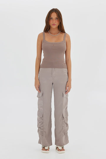 The Cargo Pant - Taupe Pants Toast Society 