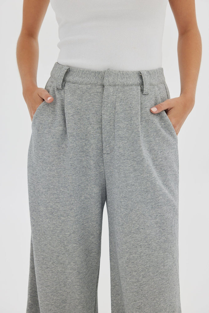 Relaxed Jersey Pant - Grey Marle Pants Toast Society 