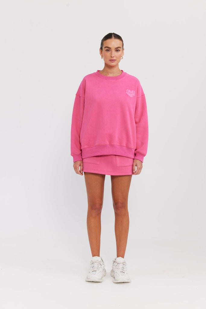 Move With Love Sweater - Hyper Pink Shirts & Tops Toast Society 